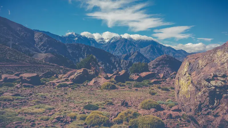 Atlas Mountains along a private Morocco tour
