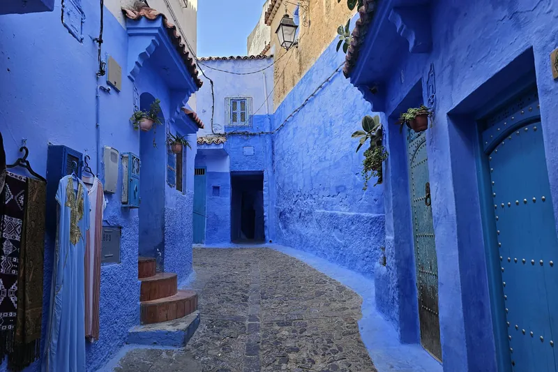 Une ruelle bleue à Chefchaouen